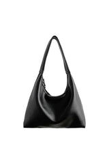 BLAZE Soft Deri Görünümlü Kadın El Kol ve Omuz Çantası Modern Minimal Hobo Çanta - Siyah