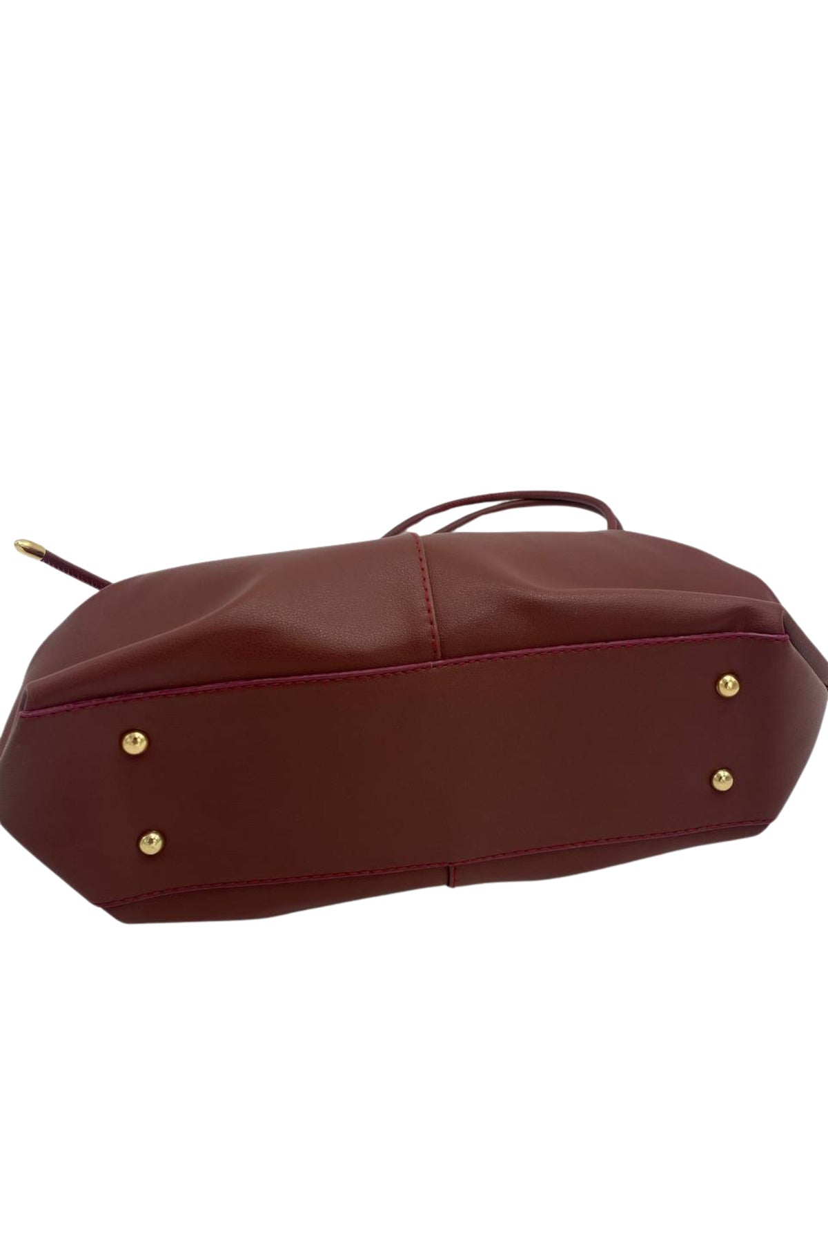 Marla Kadın Askısı Düğüm Detaylı Orta Boy El Kol Ve Omuz Çantası 35x20 cm - Bordo